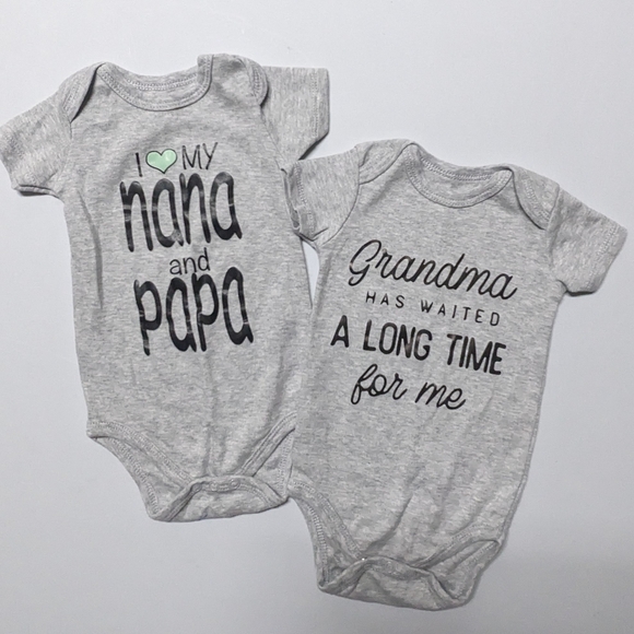 Gray Baby One Piece Set - Picture 1 of 5